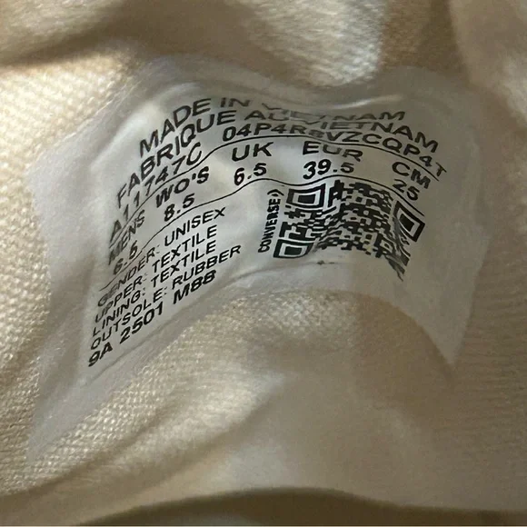 CONVERSE Chuck 70 canvas lace up low top shoes sneakers women’s 8.5 new - Picture 3 of 7